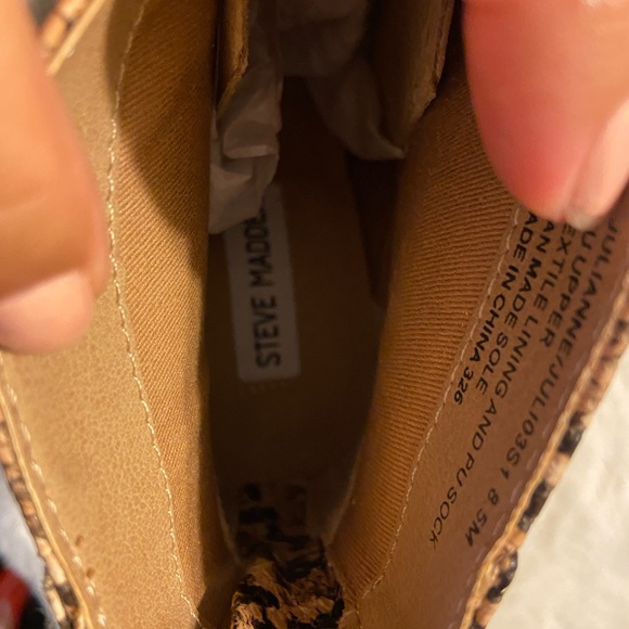 New Steve Madden Julianne snake block booties 8.5 fall animal print heel booties - Picture 7 of 8